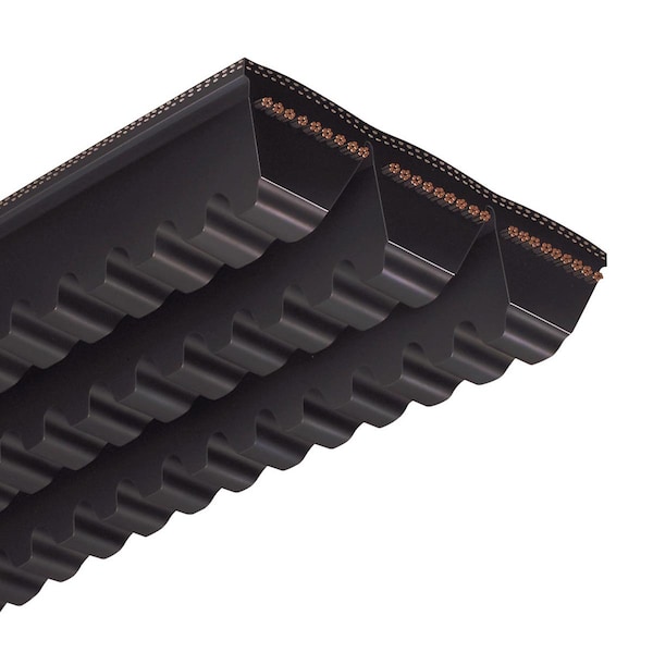 Maxstar Wedge Supreme Cogged Banded 3V Type  3/8 Inch Wide x 45 Inch Long x 2 Ribs